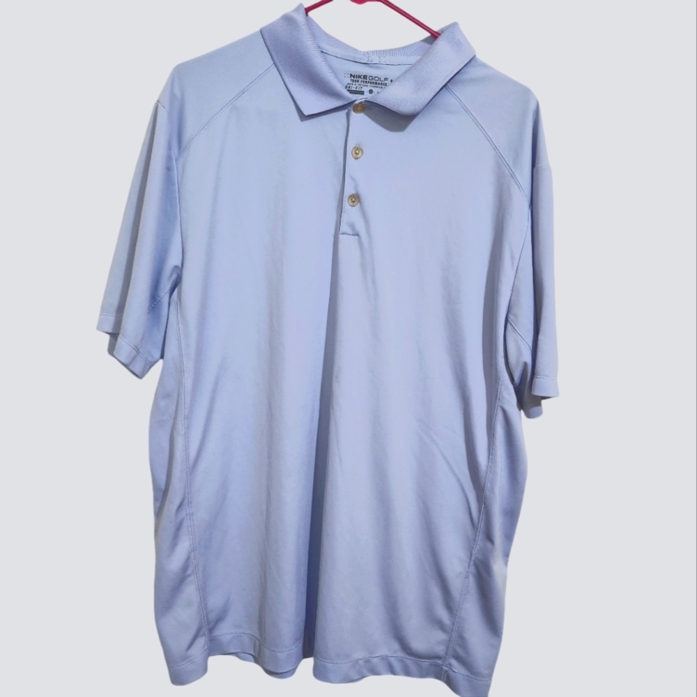 Nike Golf Tour Performance  dri-fit  light blue polo shirt men's XL extra‎ large